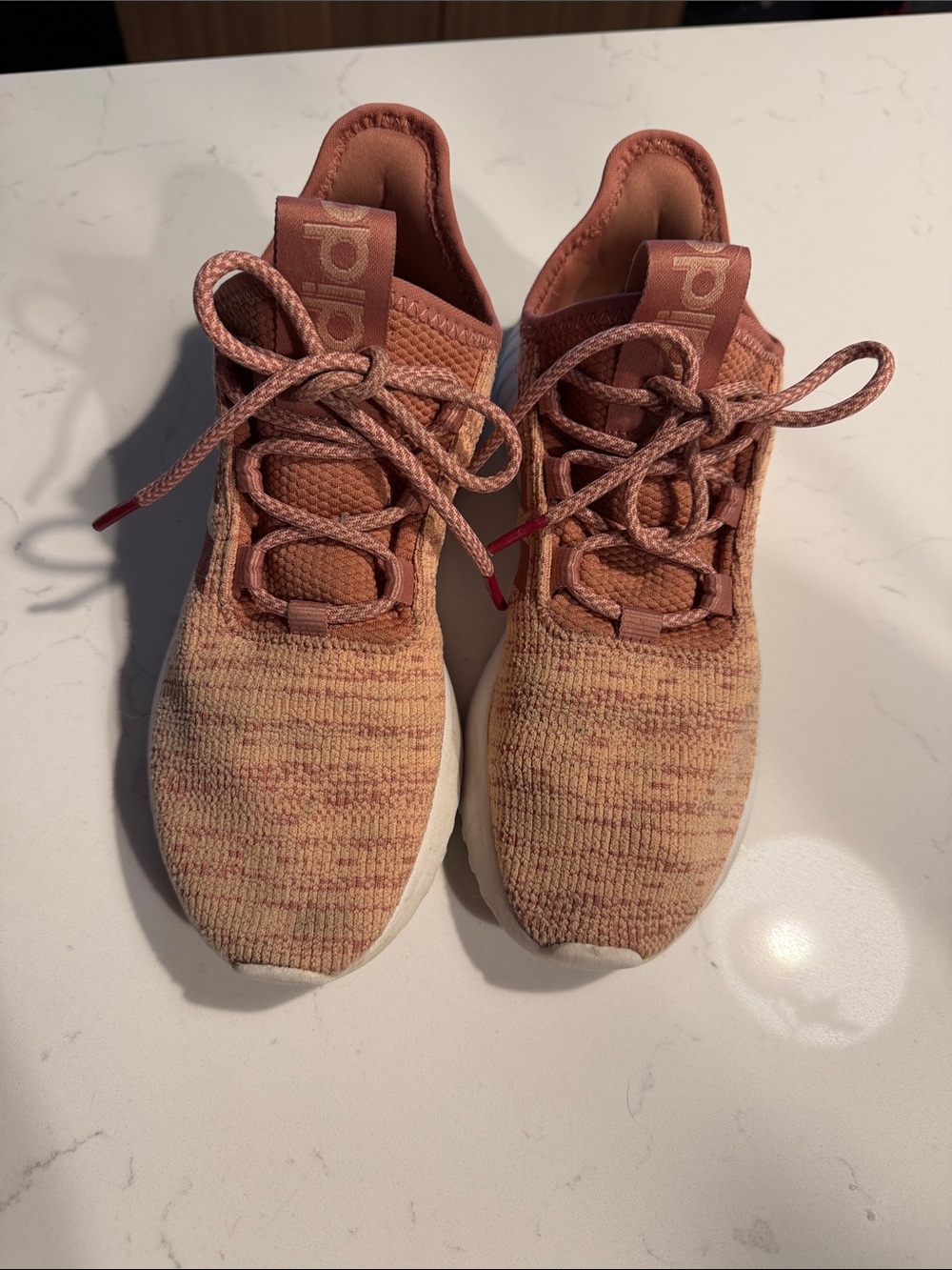adidas Women's Knit Sneakers - Rose Tan